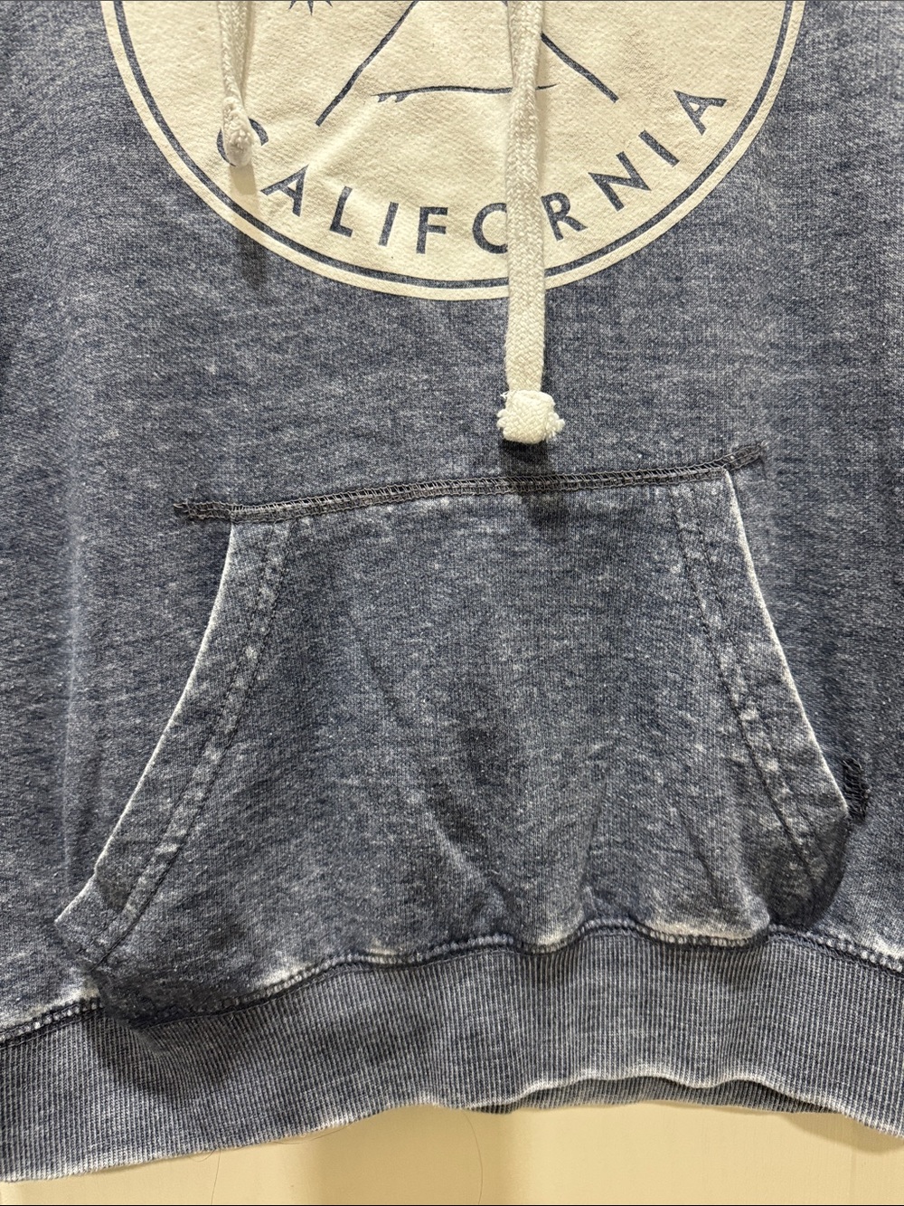 Bodega Bay California Hoodie Acid Wash Blue Small Coastal Graphic - Picture 8 of 9